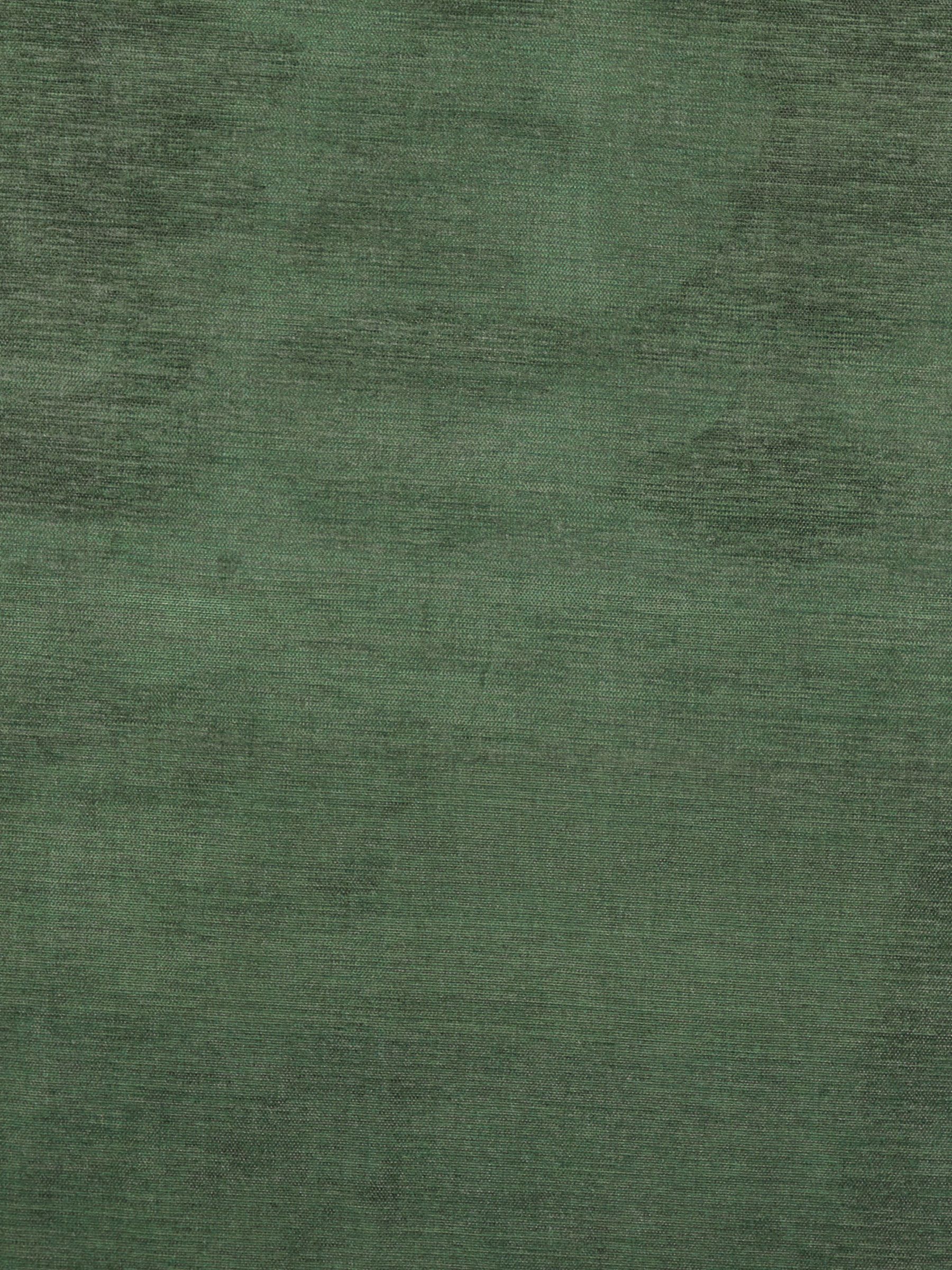 John Lewis Fine Chenille Textured Plain Fabric, Forest Green, Price Band B