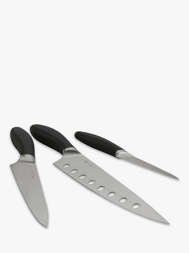 Circulon Stainless Steel Soft-Grip Handle Kitchen Knife Set, 3 Piece