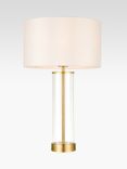 Bay Lighting Grace Glass Touch Table Lamp, Clear/Gold