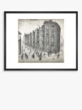 LS Lowry - 'Oldfield Road Dwellings, Salford' Framed Print & Mount, 42 x 52cm, Grey