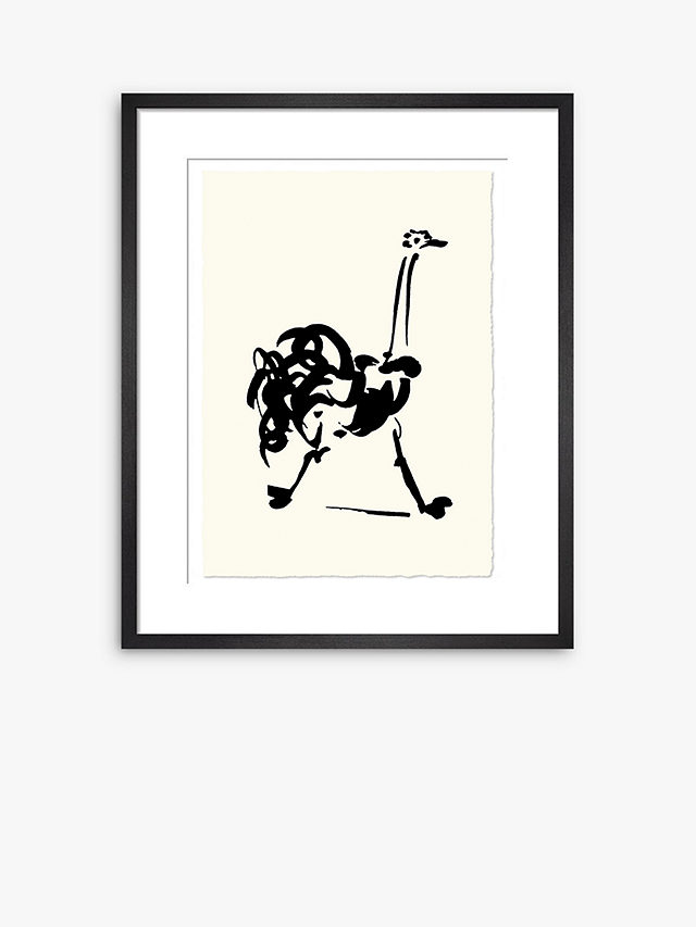 Pablo Picasso - 'Autruche' Ostrich Framed Print, 47 x 37cm, Black/White