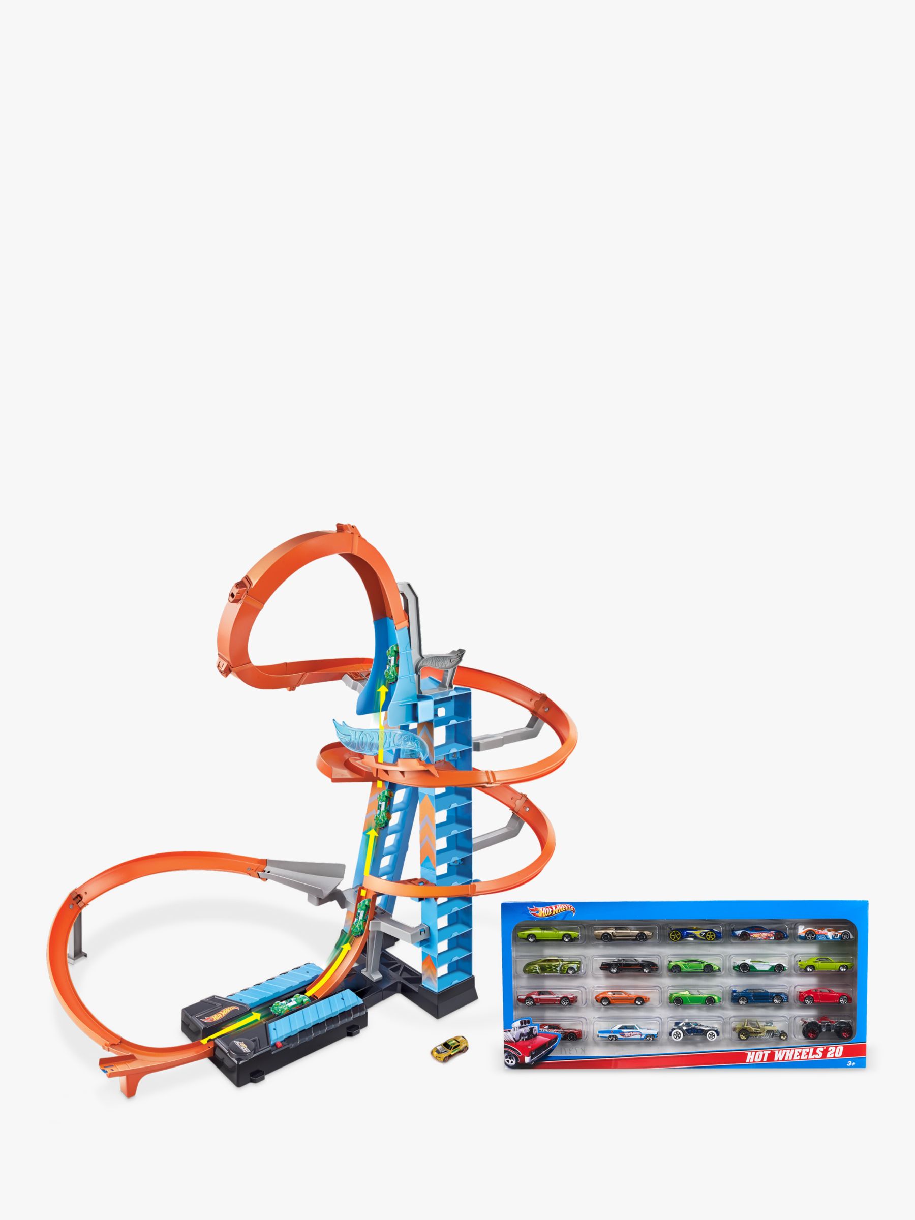 hot wheels car tower