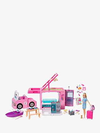 Barbie 3-In-1 Dream Camper Bundle with Barbie Travel Doll and Accessories Set