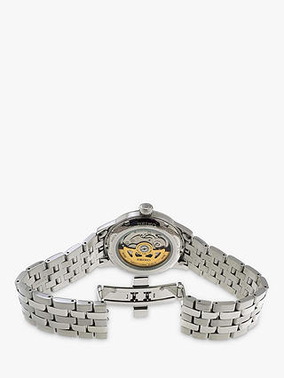 Seiko SRPE19J1 Men's Presage Automatic Date Bracelet Strap Watch, Silver/Light Blue