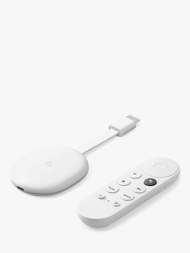 Google Chromecast (2020) with TV Streaming Entertainment Voice Search Remote Control