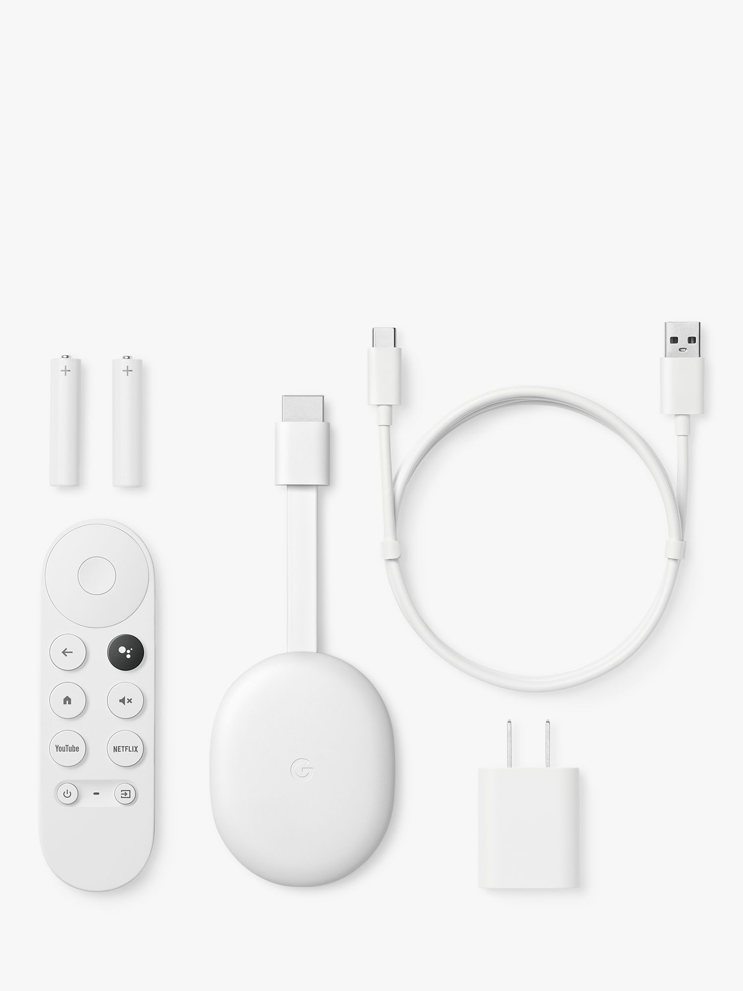 Google Chromecast (2020) with Google TV (4K) Streaming Entertainment   Voice Search Remote Control
