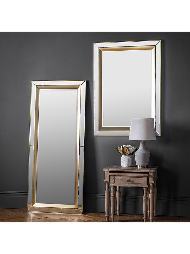 Phantom Rectangular Frame Leaner Mirror, 158 x 69cm, Gold