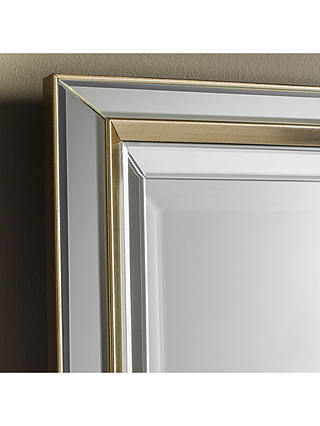 Vogue Rectangular Frame Wall Mirror, Rectangle Gold Framed Mirror