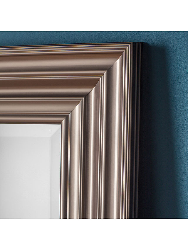 Gallery Direct Erskine Rectangular Frame Leaner Mirror, 166.5 x 80.5cm, Pewter