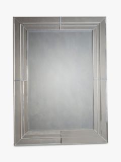 Gallery Direct Knapton Rectangular Bevelled Glass Wall Mirror, 113.5 x 83cm, Clear