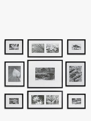 nielsen Gallery Multi-aperture Photo Frame Set, 11 Photo, Black