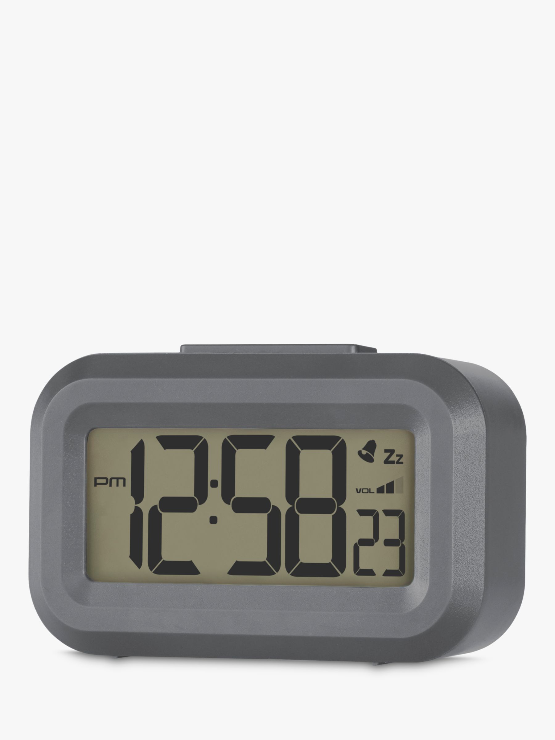 Acctim Small LCD Digital Alarm Clock, Grey