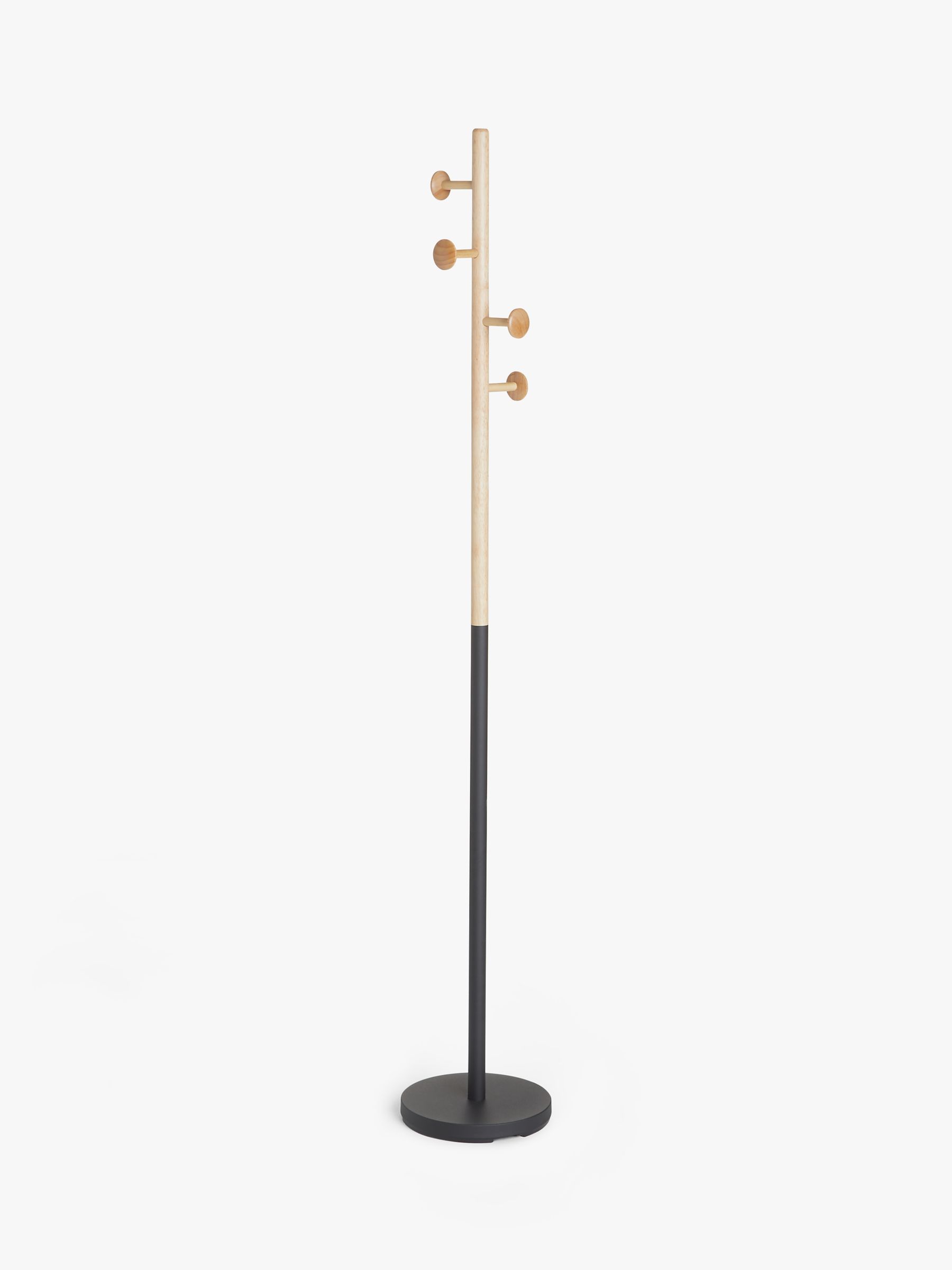 ANYDAY John Lewis & Partners Coat Stand, Rubberwood & Metal