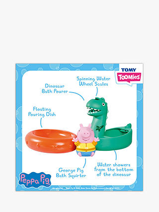 TOMY Toomies Peppa Pig George's Dinosaur Float Bath Toy