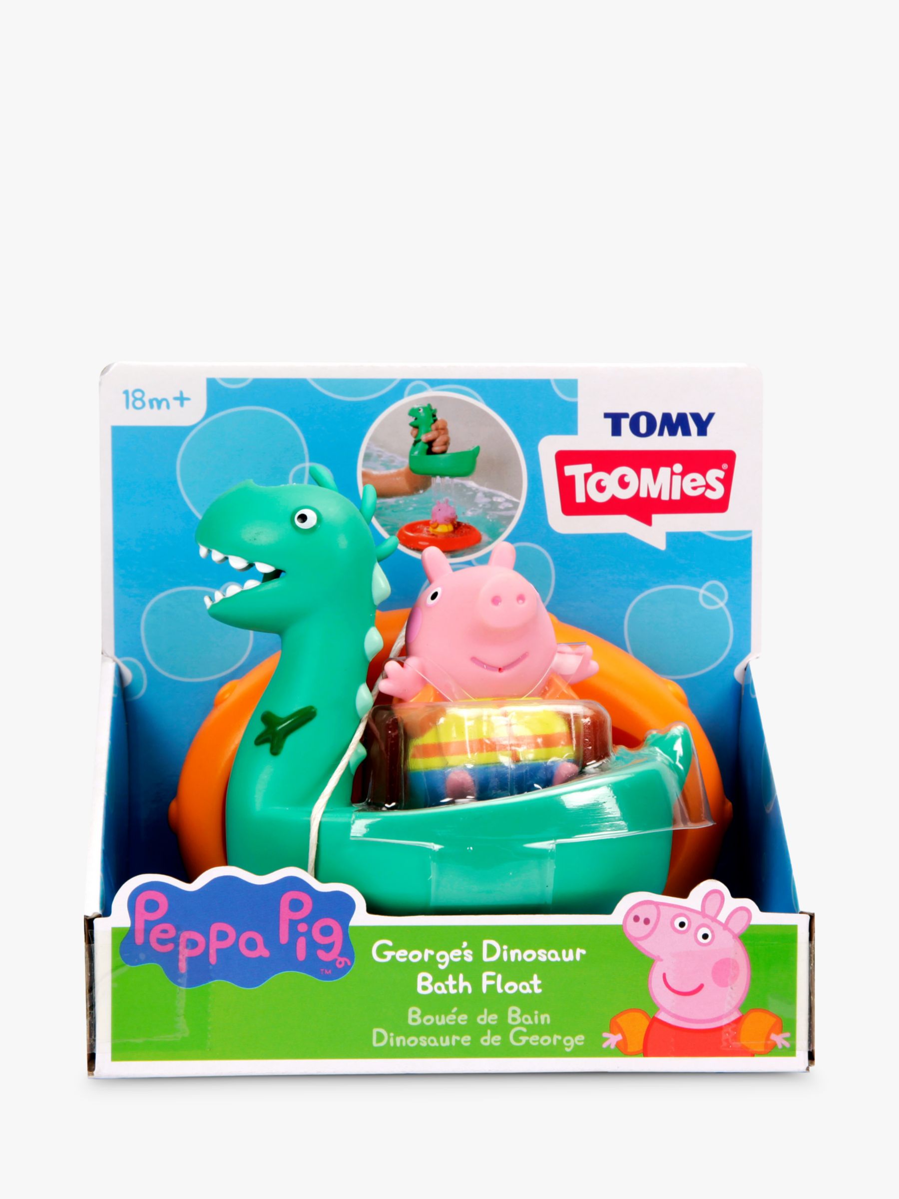 Toomies - bateau bouÉe - george et dino - peppa pig, jouets 1er age