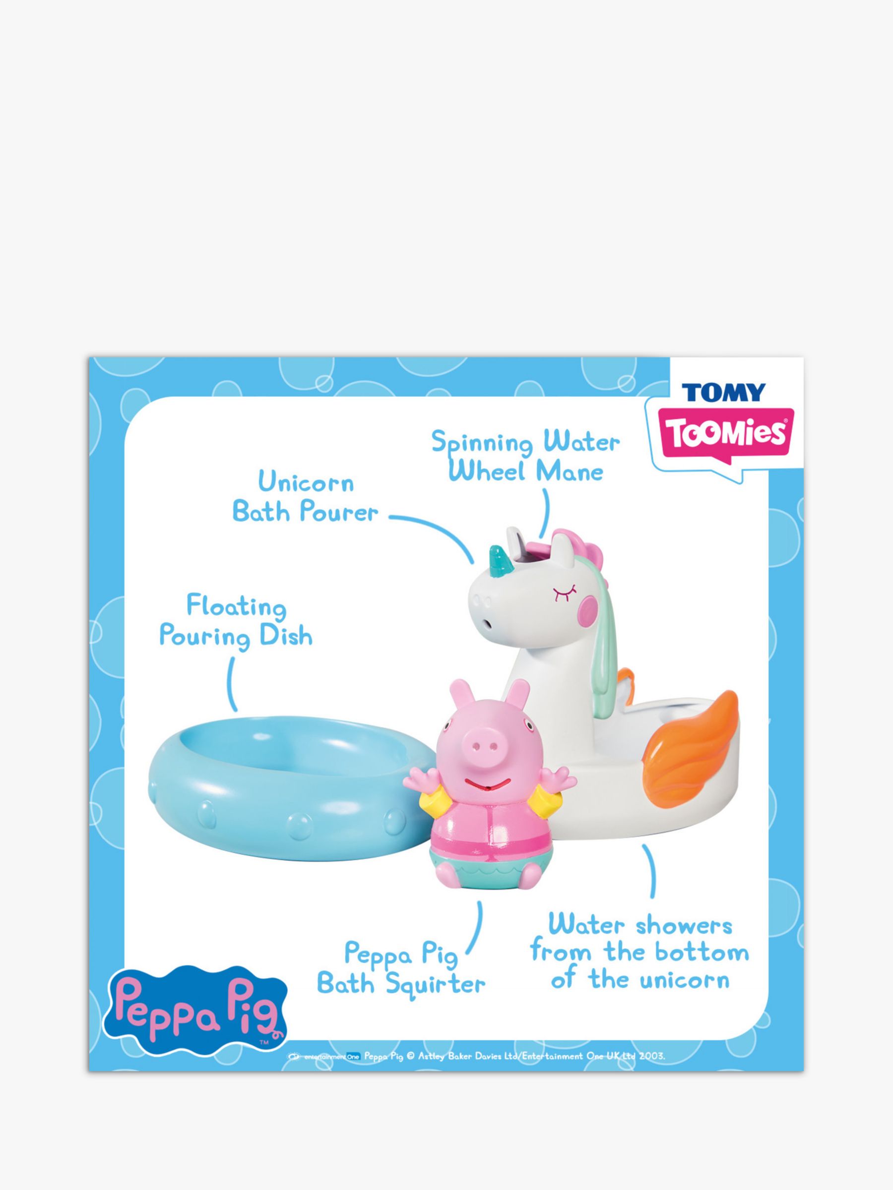 Tomy Toomies Peppa Pig Bath Pourers/Floats Asst Baby Bathtime Toy 18 Month+ 