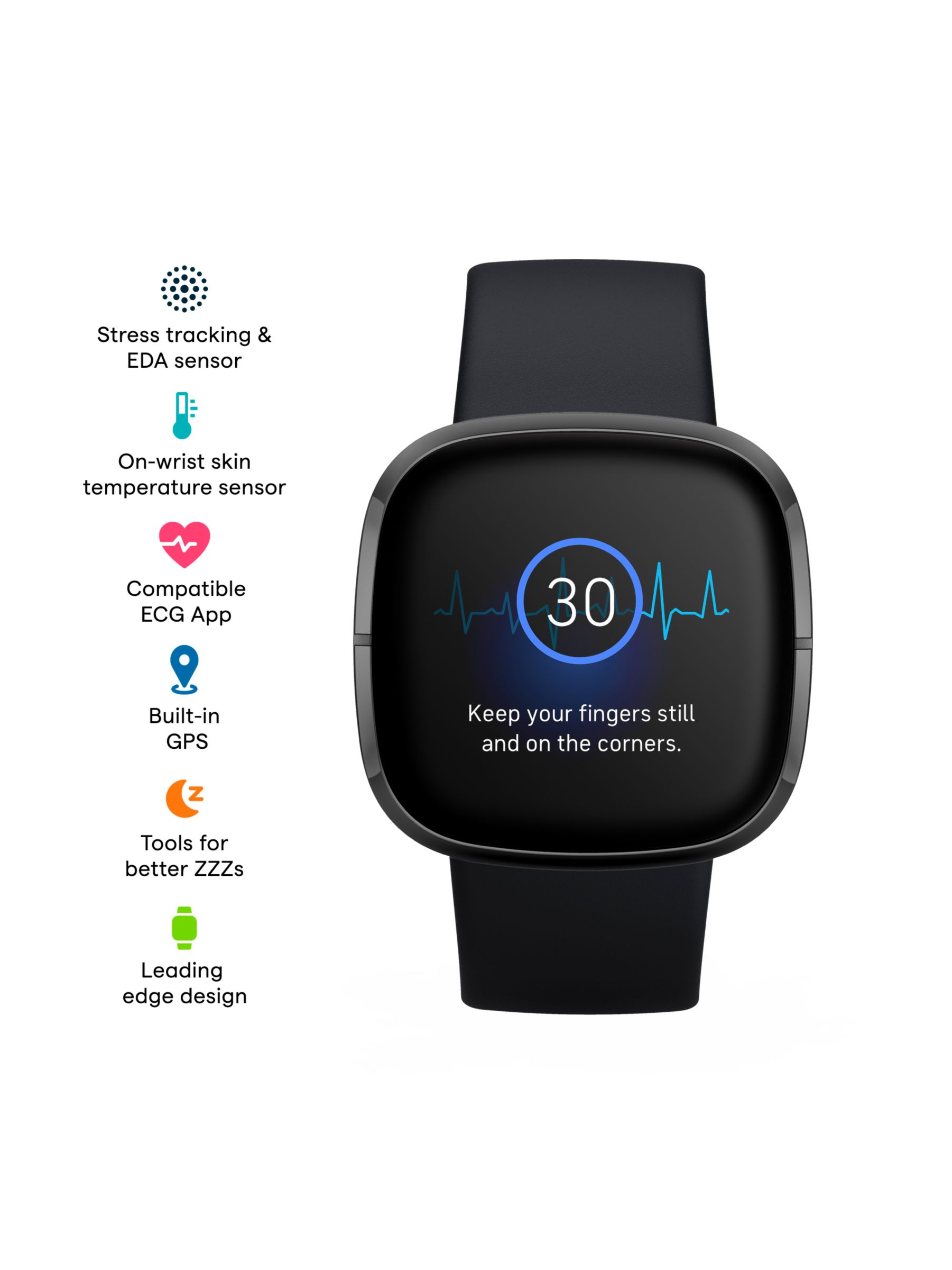 Fitbit Sense, Health and Fitness Watch 