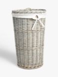 ANYDAY John Lewis & Partners Willow Round Laundry Basket, Grey