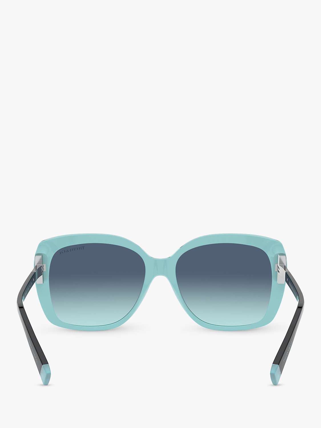 Tiffany & Co TF4171 Women's Square Sunglasses, Aqua Blue at John Lewis ...