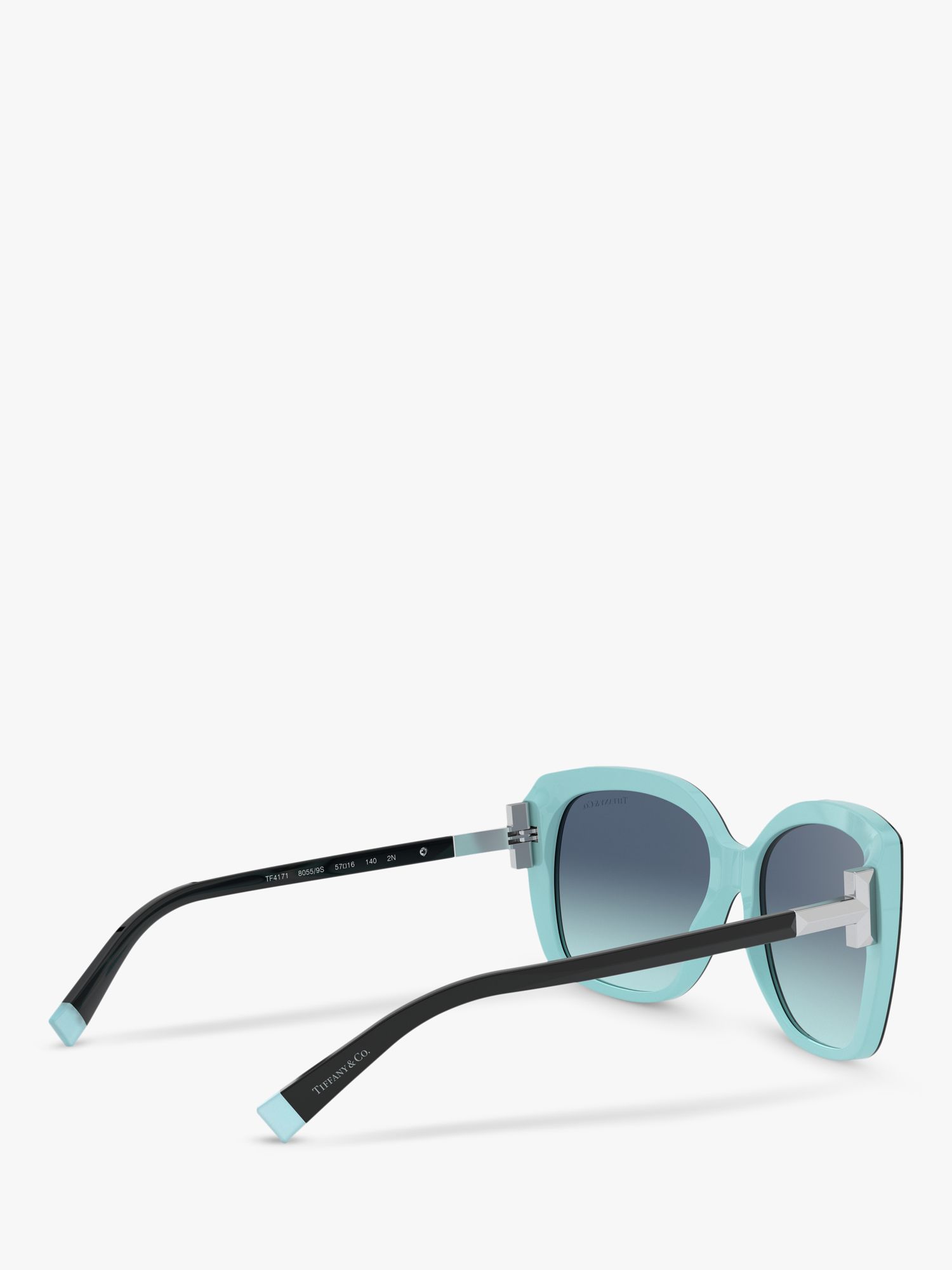 Tiffany & Co TF4171 Women's Square Sunglasses, Aqua Blue