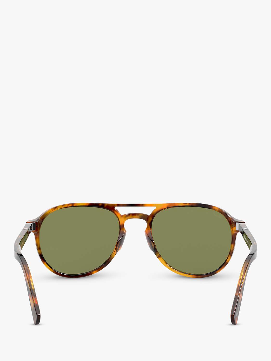 Buy Persol PO3235S Women's Aviator Sunglasses, Light Havana/Green Online at johnlewis.com