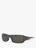 Oakley OO9238 Women's Fives Squared Rectangular Sunglasses, Grey Smoke