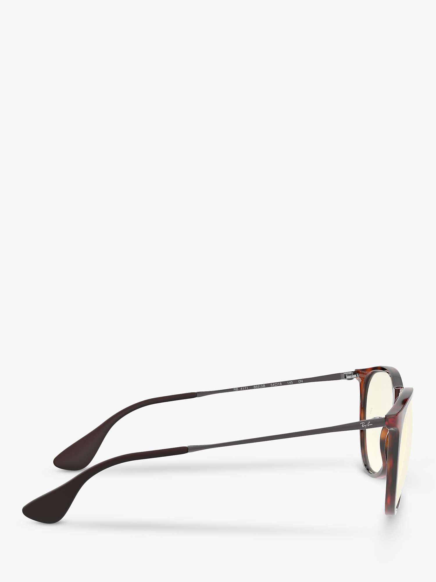 Buy Ray-Ban RB4171 Women's Square Tortoise Shell Sunglasses, Mid Brown Online at johnlewis.com