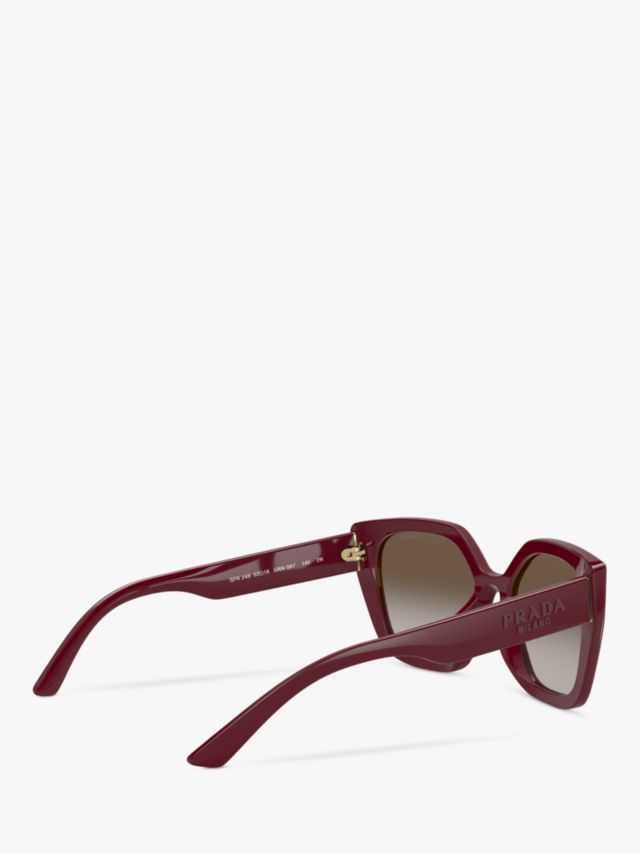 Prada burgundy discount sunglasses