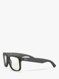 Ray-Ban RB4165 Women's Rectangular Sunglasses, Black