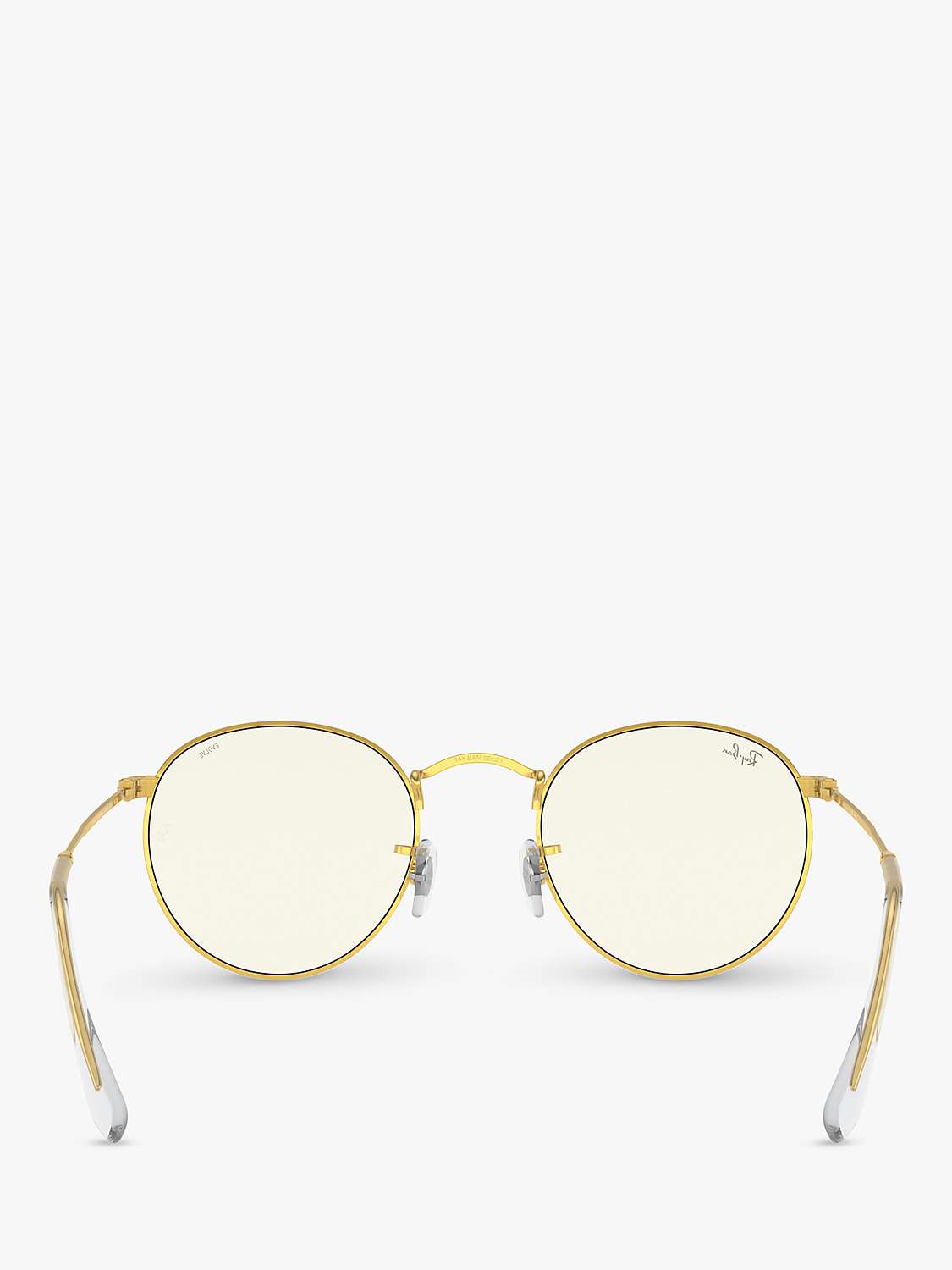 Buy Ray-Ban RB3447 Women's Round Metal Sunglasses, Gold Online at johnlewis.com