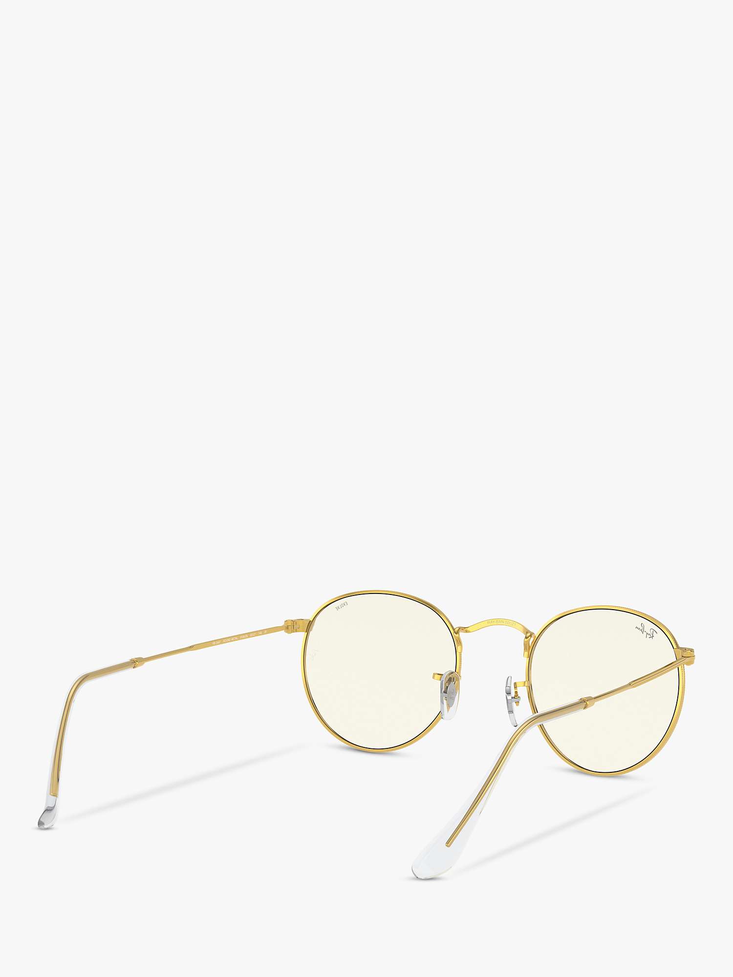 Buy Ray-Ban RB3447 Women's Round Metal Sunglasses, Gold Online at johnlewis.com