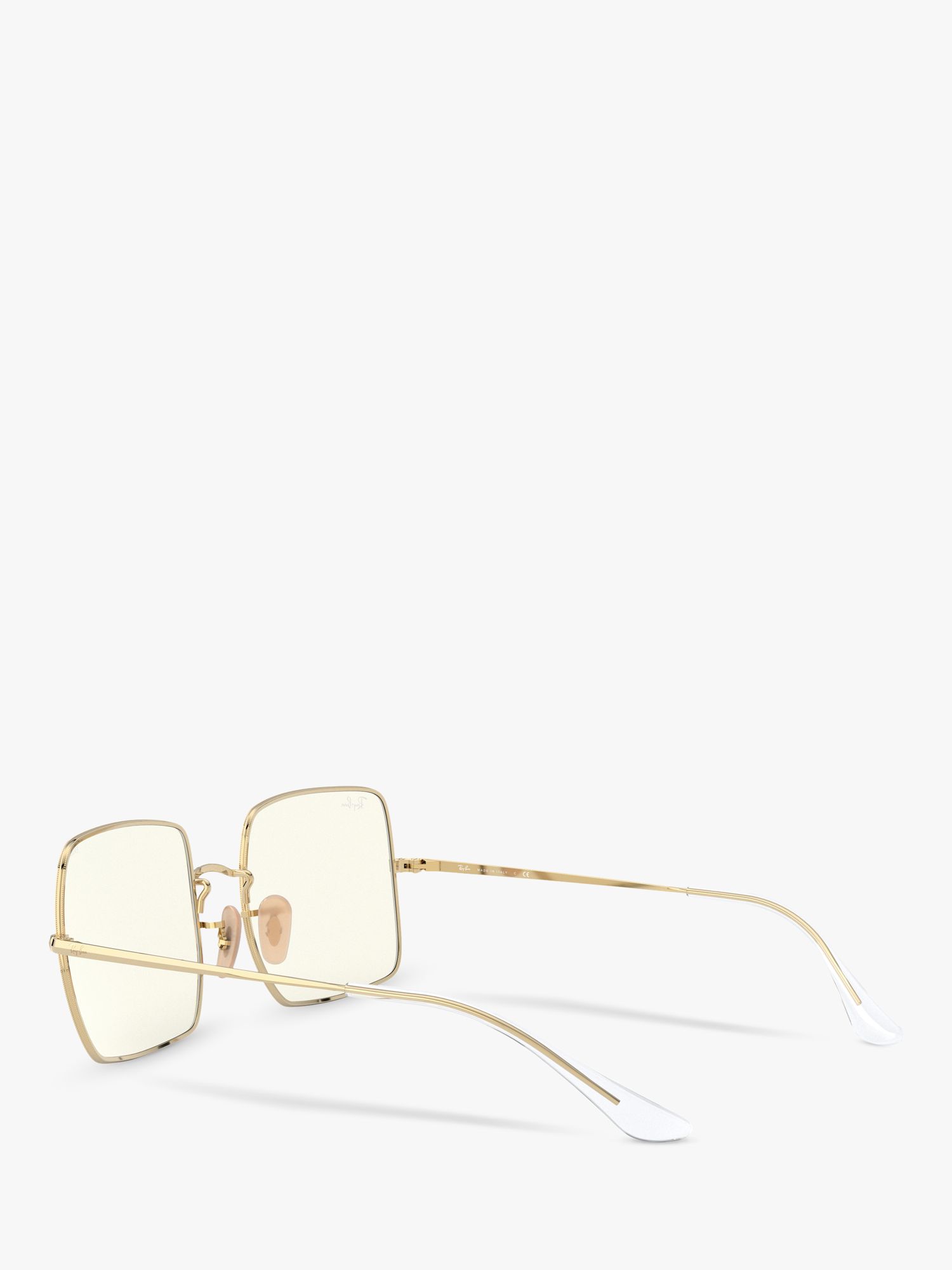 Buy Ray-Ban RB1971 Women's Square Sunglasses, Gold/Clear Grey Online at johnlewis.com