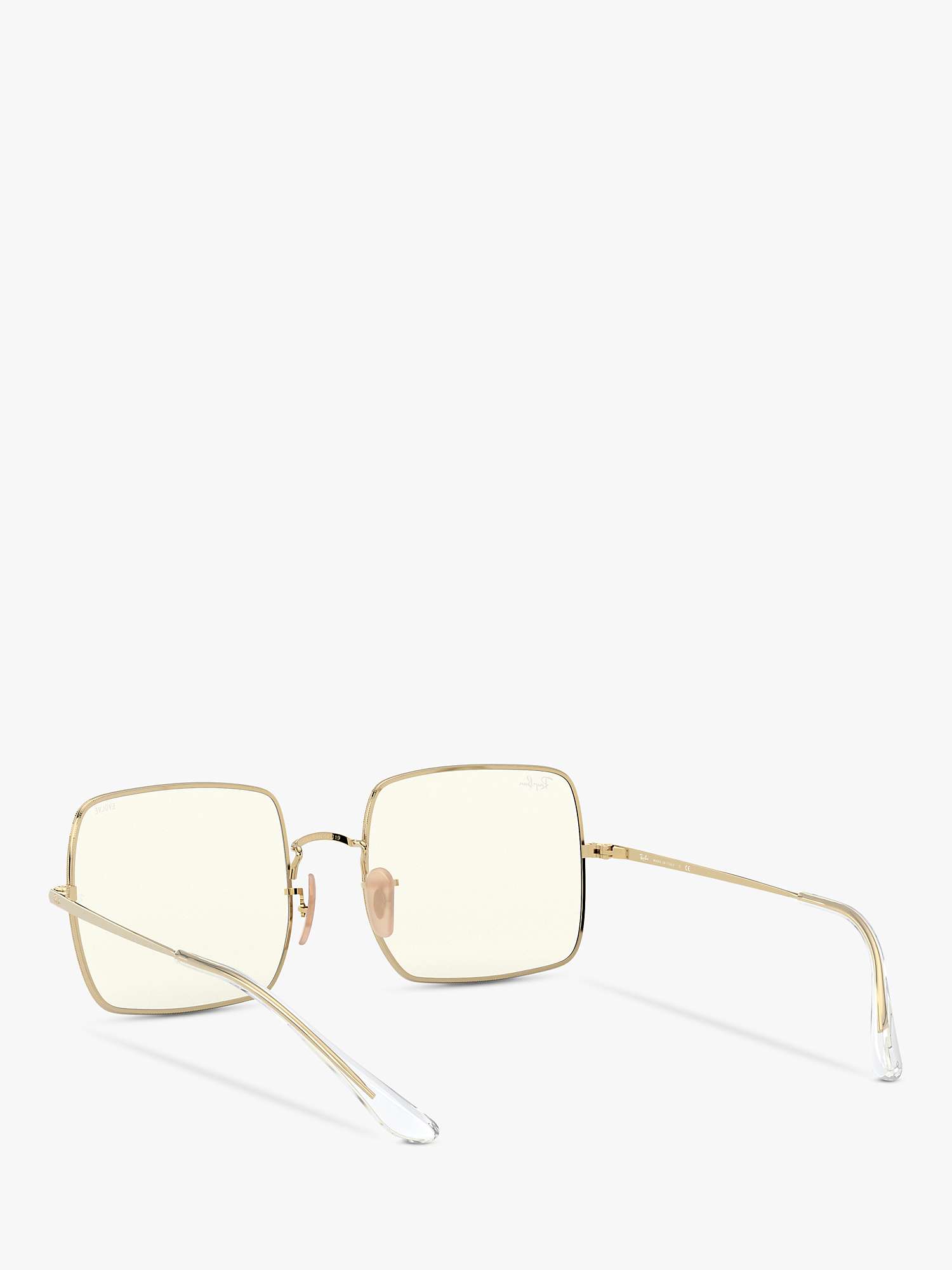 Buy Ray-Ban RB1971 Women's Square Sunglasses, Gold/Clear Grey Online at johnlewis.com
