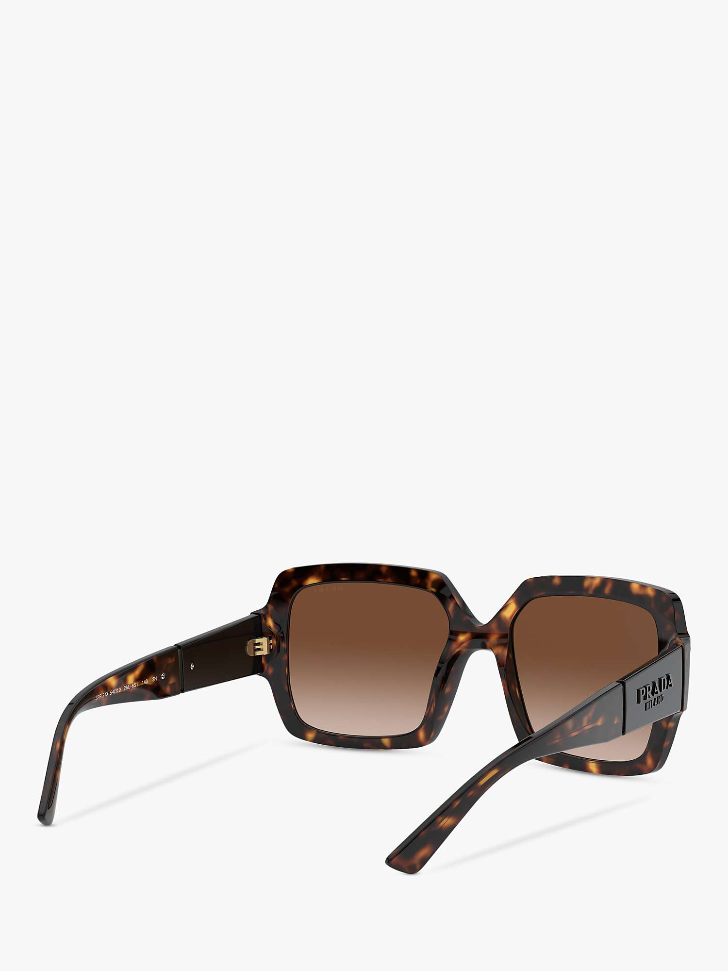 Buy Prada PR 21XS Women's Square Sunglasses, Tortoiseshell/Brown Gradient Online at johnlewis.com