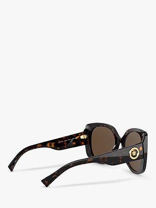 Versace VE4387 Women's Butterfly Sunglasses, Tortoiseshell/Brown