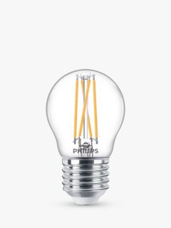 Philips 25W P45 ES LED Dimmable Classic Bulb, Clear
