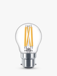 Philips 40W P45 B22 BC LED Dimmable Classic Bulb, Clear