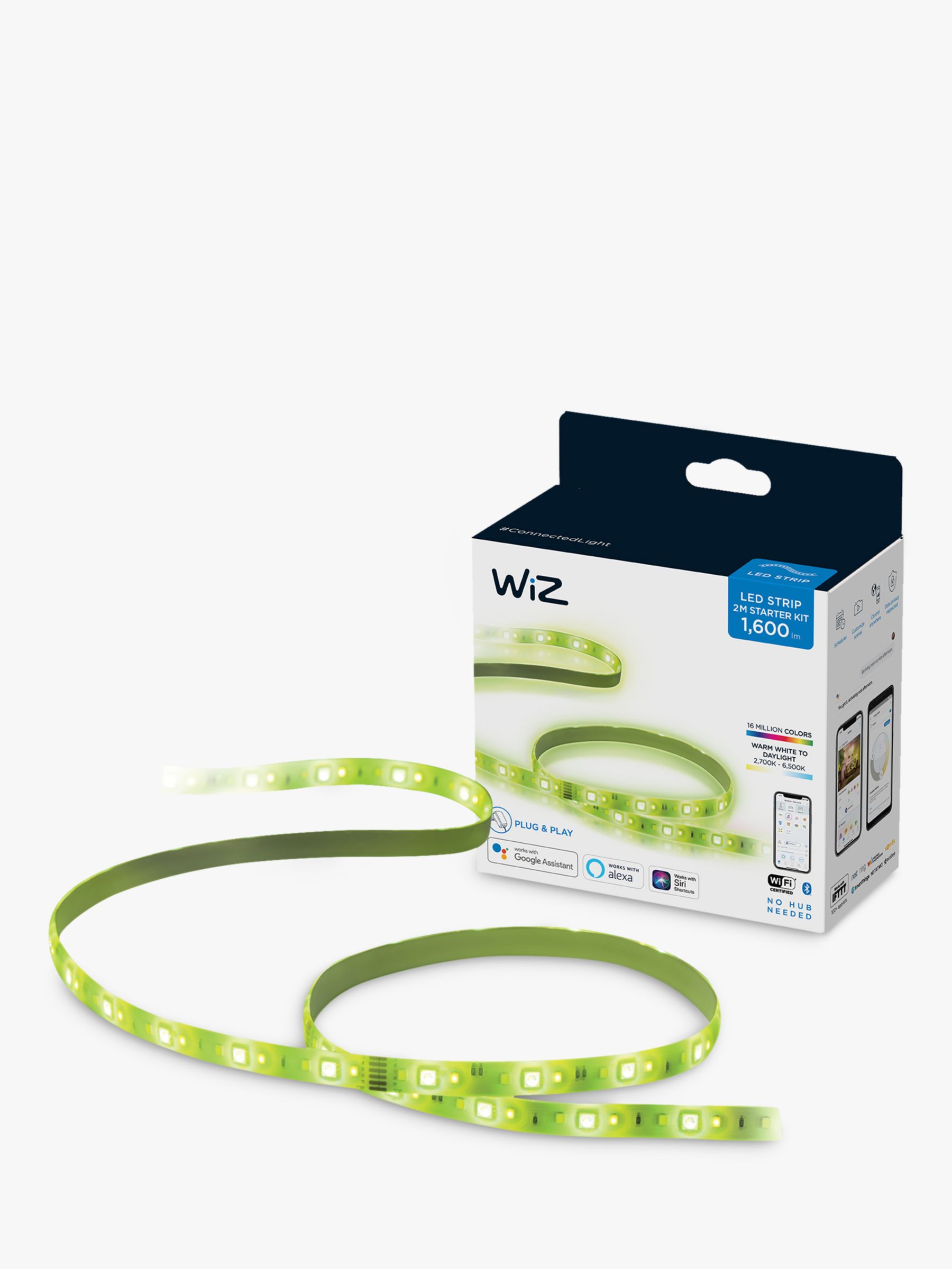 WiZ 20W LED Multicolour 2 Metre Strip Starter Kit with Wi-Fi