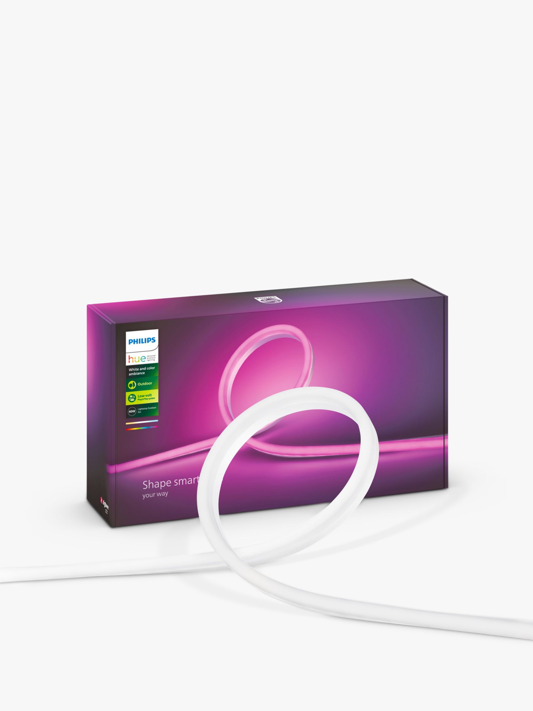 Photo of Philips hue white and colour ambiance outdoor led smart 5 metre lightstrip with bluetooth
