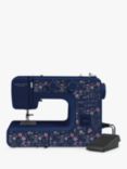 John Lewis JL111 Wildflower Print Sewing Machine, Blue
