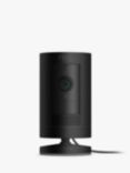 Ring Stick Up Cam Smart Security Camera with Built-in Wi-Fi, Wired, Black