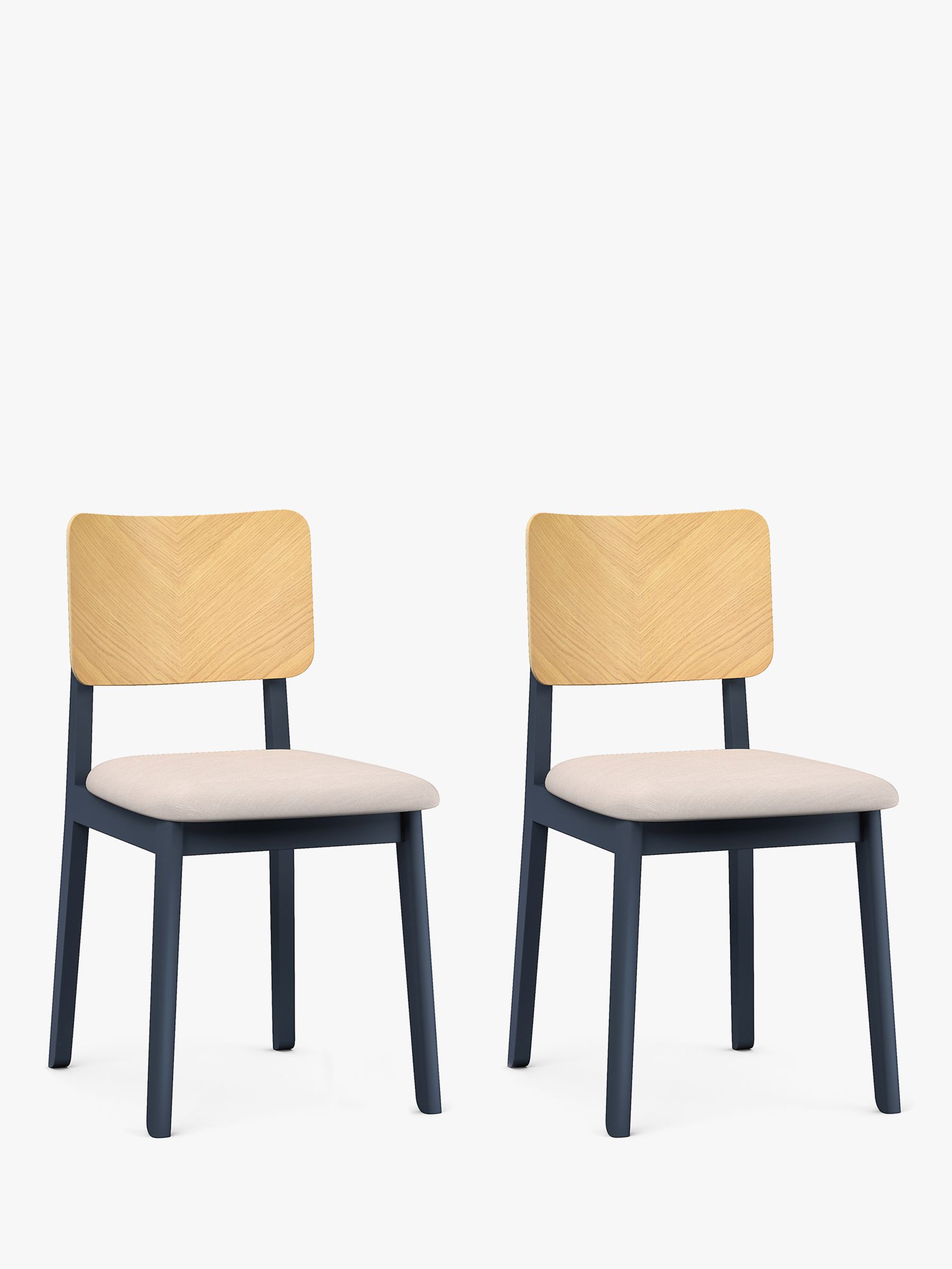 ANYDAY John Lewis & Partners Fern Dining Chairs, Set of 2, Ink
