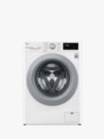 LG F4V310WSE Freestanding Washing Machine, 10.5kg Load, 1400rpm, White