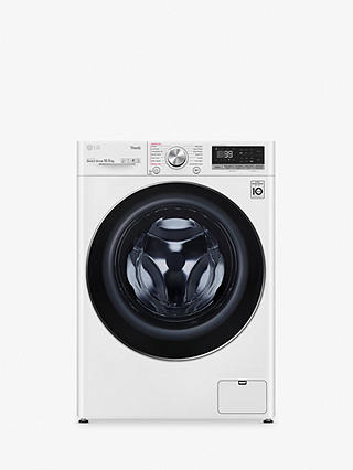 LG F6V1010WTSE Freestanding Washing Machine, 10.5kg Load, 1600rpm Spin, White