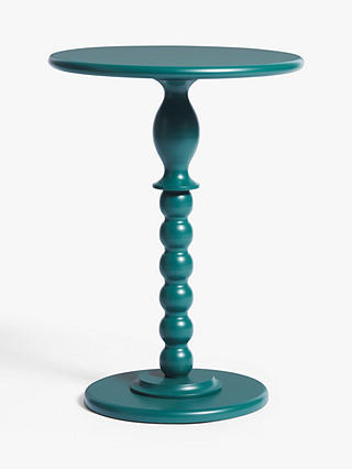 John Lewis ANYDAY Classic Bobbin Pedestal Side Table, Green