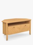 John Lewis ANYDAY Fern Corner TV Stand for TVs up to 43", Oak