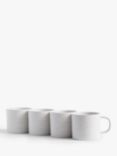 John Lewis ANYDAY Craft Speckle Glaze Mugs, Set of 4, 260ml, White
