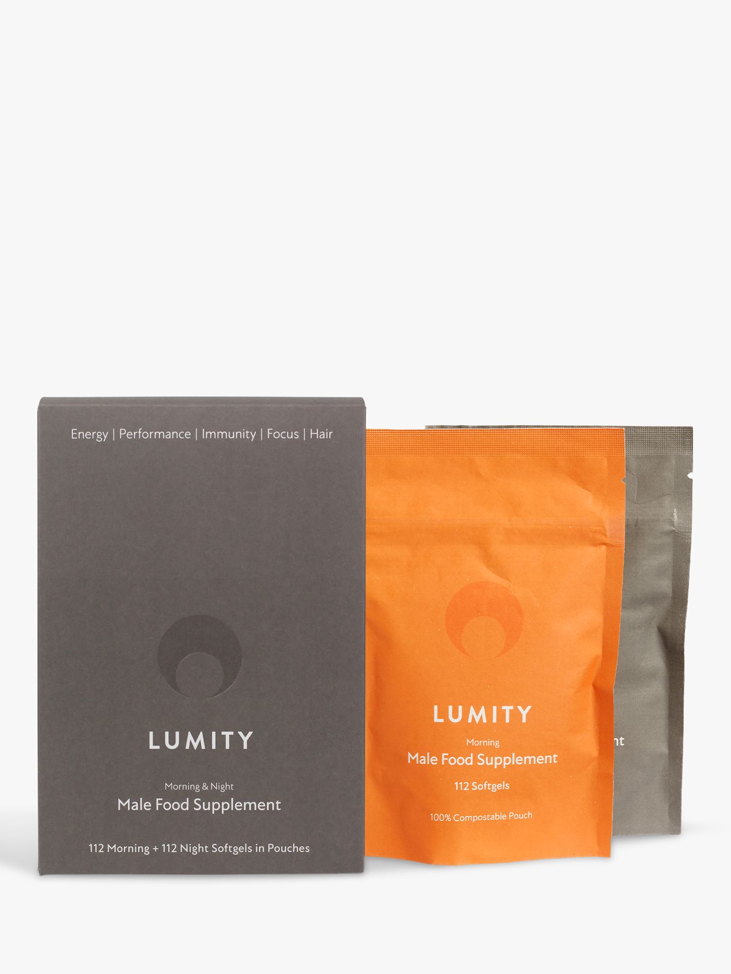 Lumity Morning and Night Male Supplement Formula 1 Month Refill