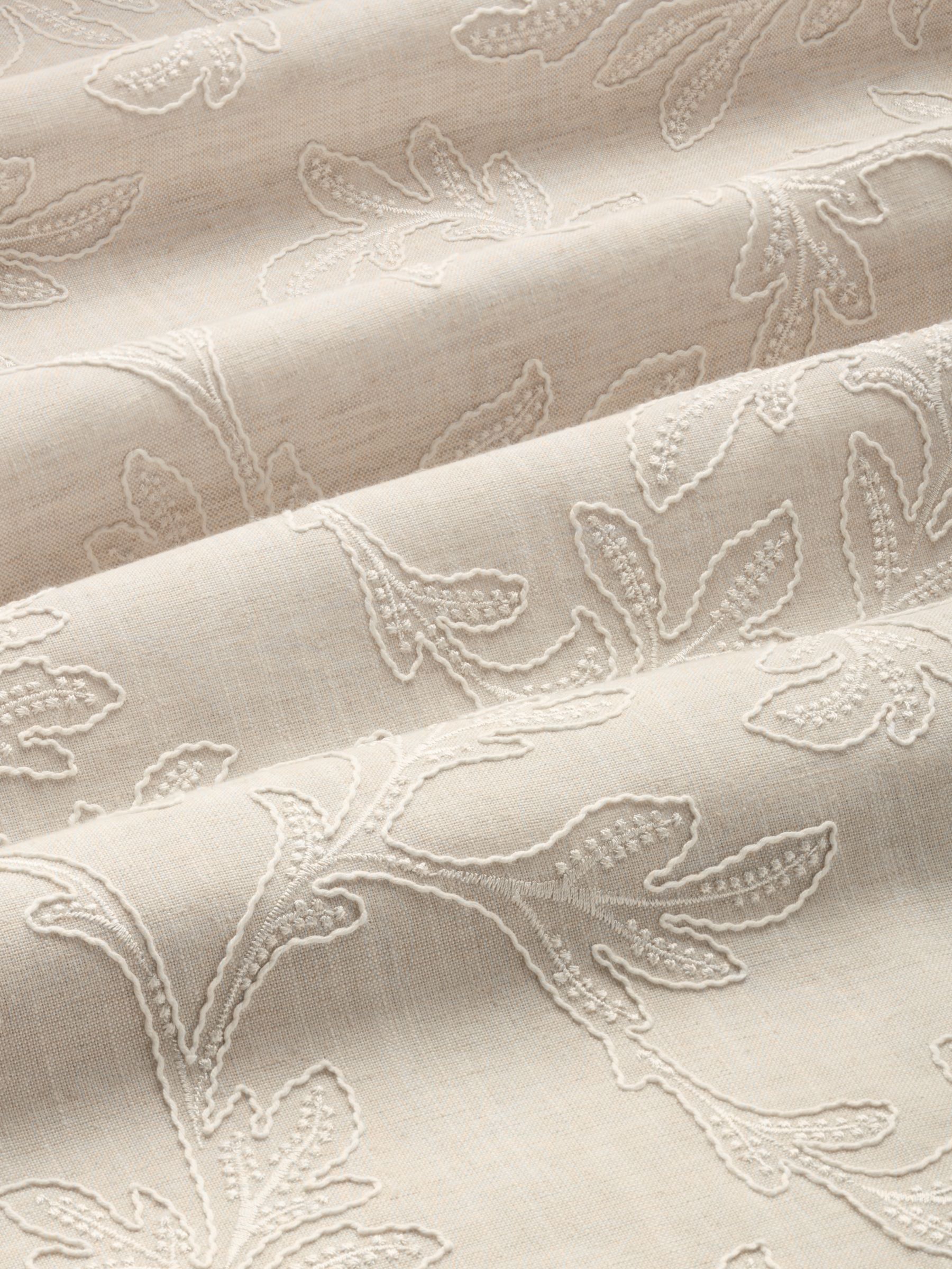 John Lewis Acanthus Embroidered Furnishing Fabric, Greige