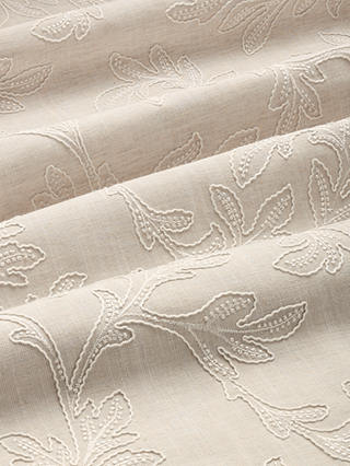 John Lewis & Partners Acanthus Embroidered Furnishing Fabric, Greige
